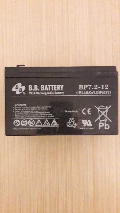 Аккумулятор AGM 12В 9Ачас CSB HR1234 (UPS12460 RBC17)