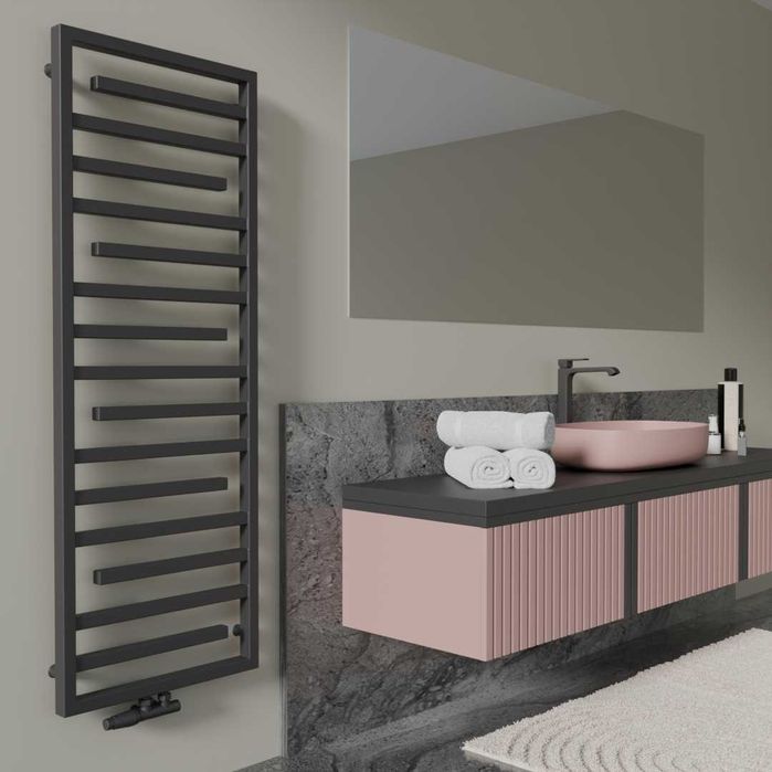 Grzejnik łazienkowy 165x53cm, czarny, nowy, są inne wymiary i modele