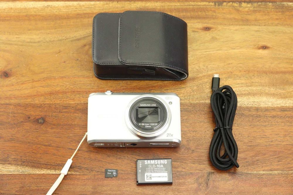 Câmara Samsung WB350F, 21x ‘zoom’, Wi-Fi e Tela sensível ao toque