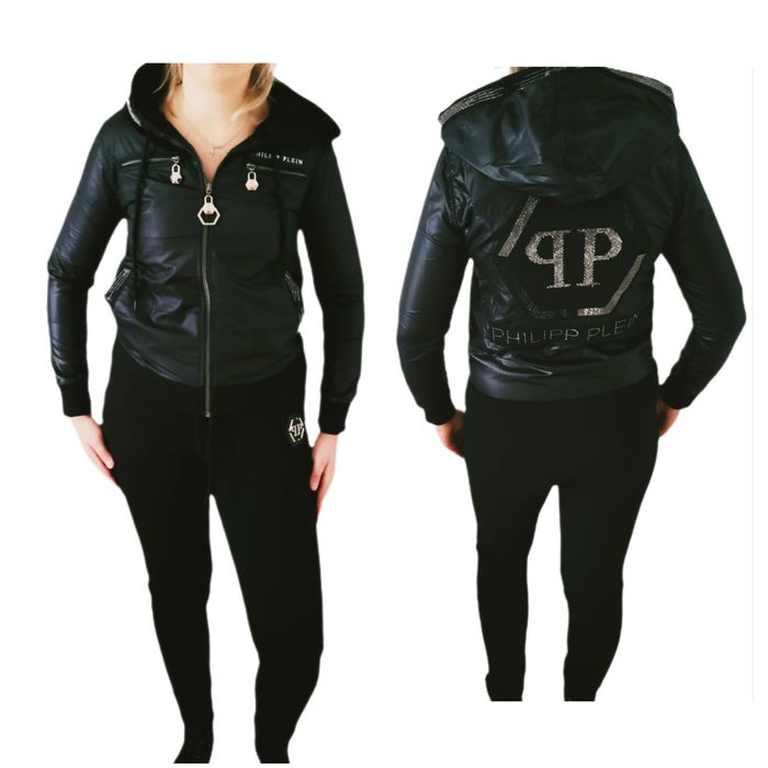 Dres Komplet Philipp Plein kurtka+ spodnie cyrkonie S