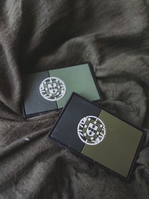 PORTUGAL FLAG PATCH – Colors: Tan, Olive, and Black (Airsoft, Military)64738363011843122