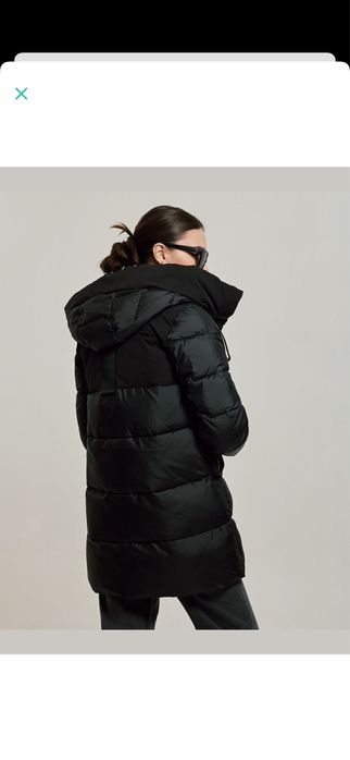 Нова з бірками! Жіноча куртка пуховик Clasna. Чорна, розмір S.