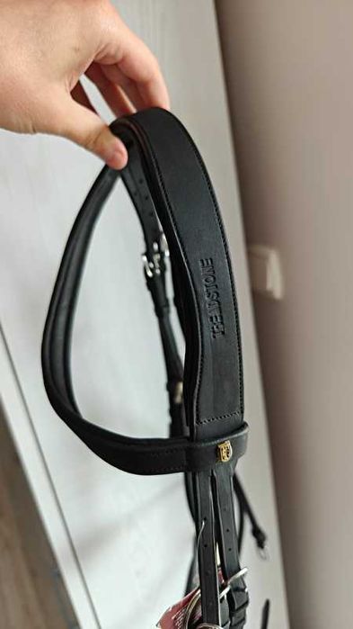 Ogłowie uzda meksykańskie Treadstone Cob czarne