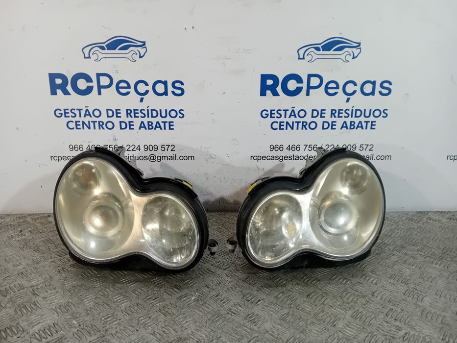 Óticas Farois Frente Frontais Mercedes Benz Class C W203 Xénon