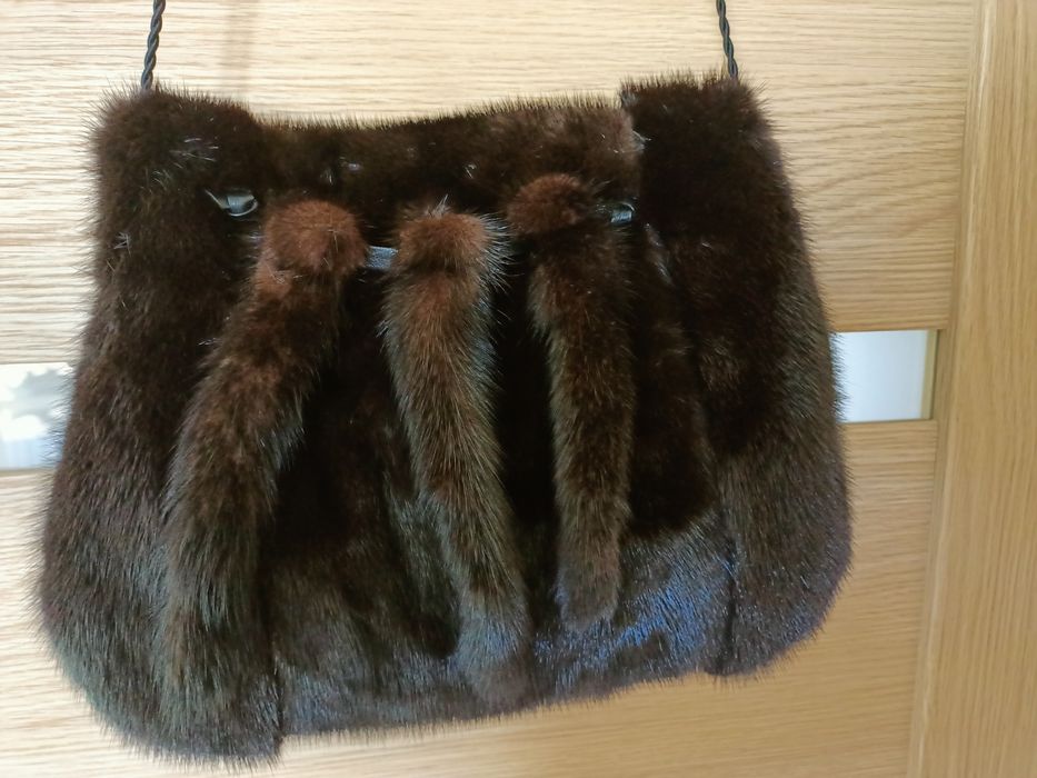 Nowa futrzana mufka ocieplacz na dłonie