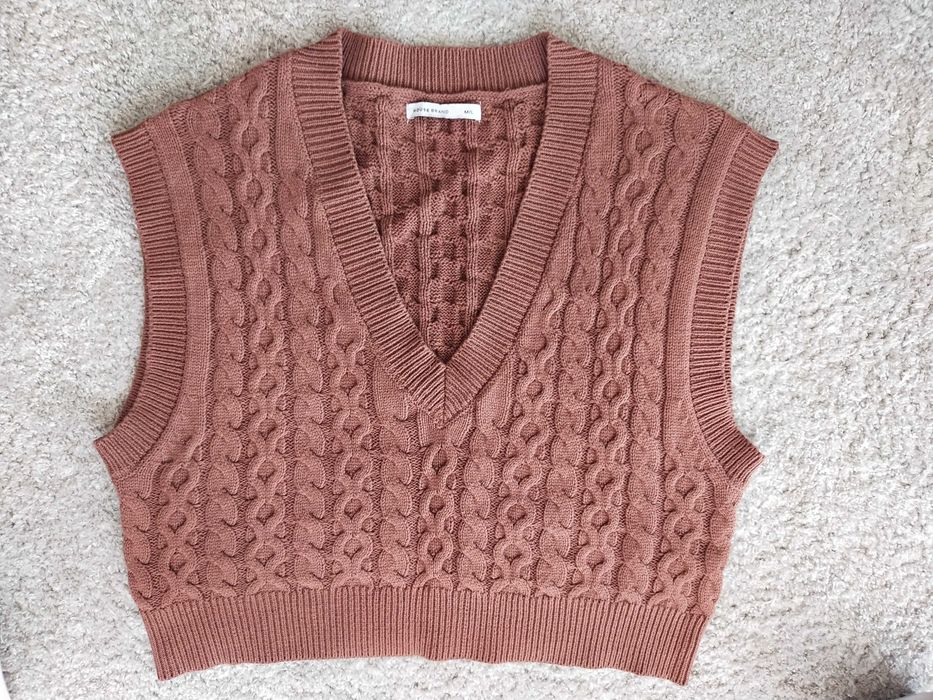 Swetrowa kamizelka oversize M/L