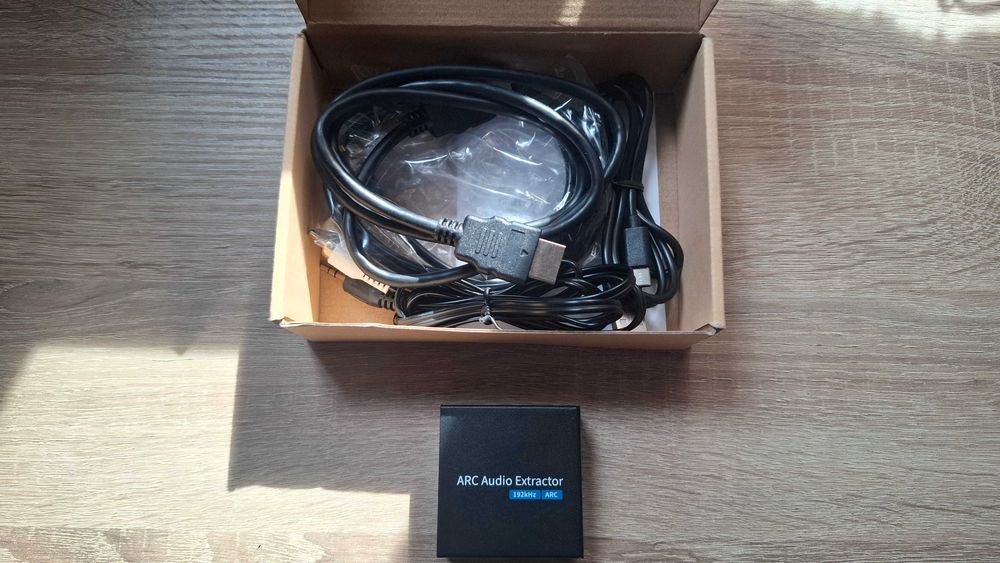 Ekstraktor HDMI ARC na sygnał optyczny, konwerter audio ARC 192 kHz