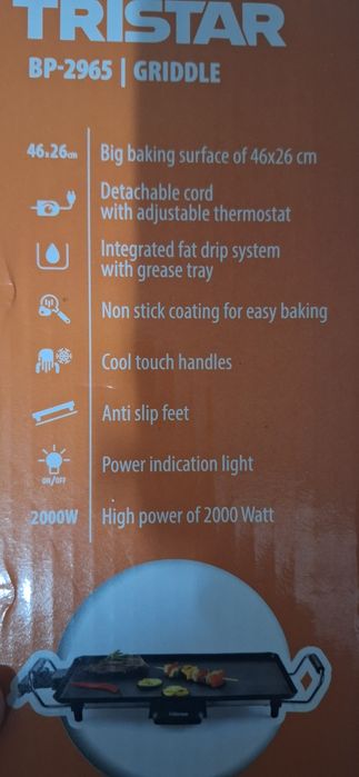 Grelhador eletrico Tristar