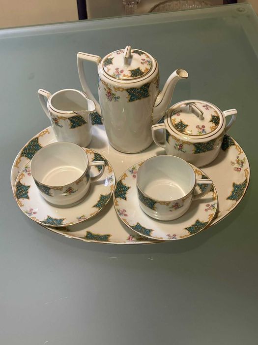 Serviço MZ Altrohlau CMR — Art Nouveau com bandeija