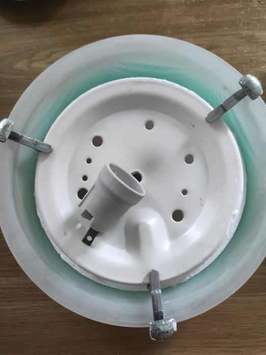 Пара скляних плафонів для люстри/бра (матове скло)