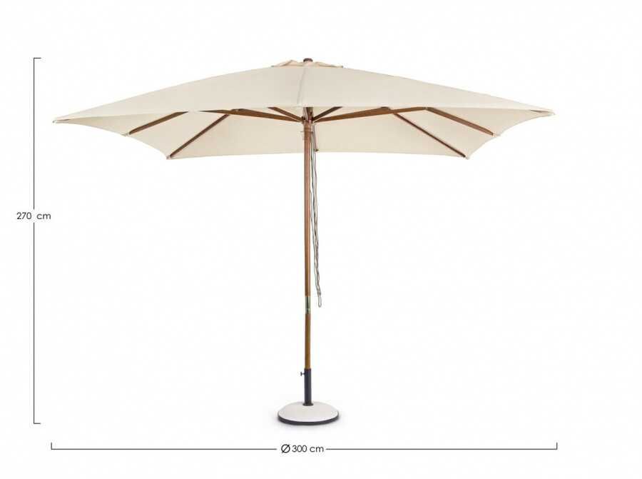 Parasol ogrodowy Syros Bizotto 3x3m