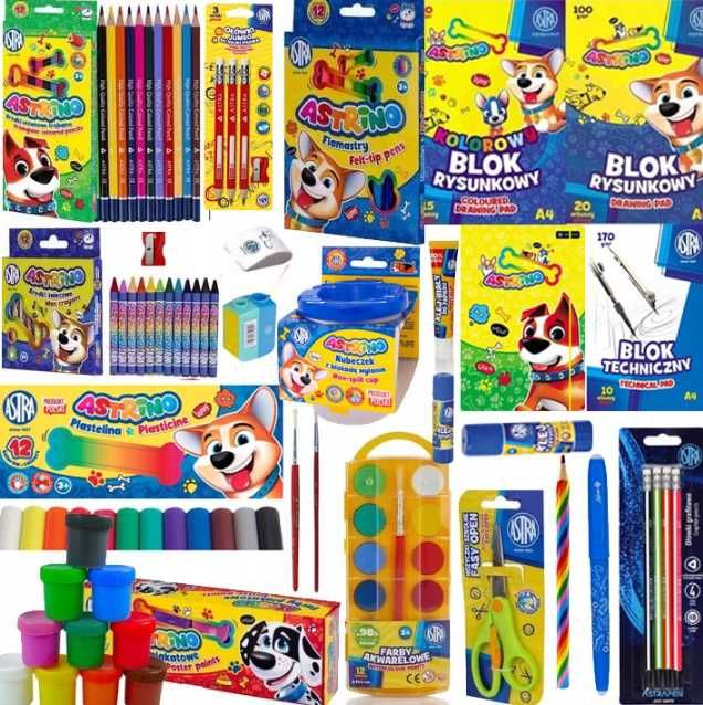 NOWA Wyprawka Szkolna XXL Duży Zestaw Do Szkoły Przedszkola Klasa 1-3