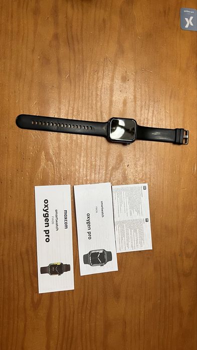 Smartwatch Maxcom FW26 Oxygen Pro Black (Completo com Caixa e Manual)