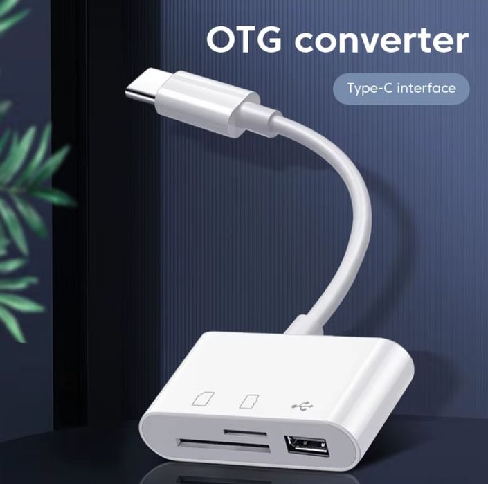 Adapter OTG 3 in 1 USB-C