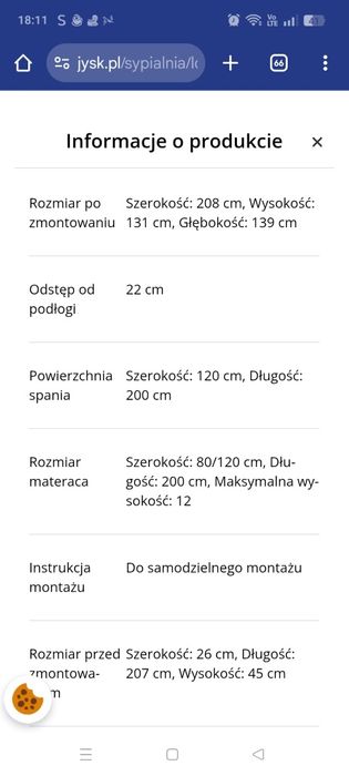 Łóżko piętrowe jykea