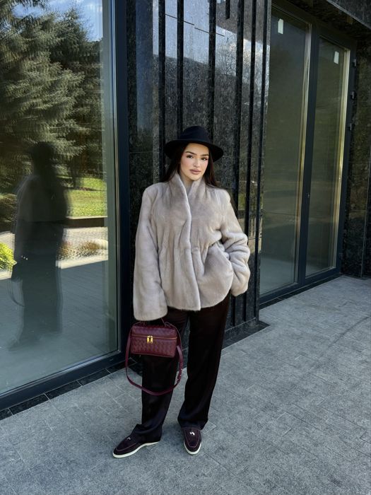 Норкова шуба люкс якості