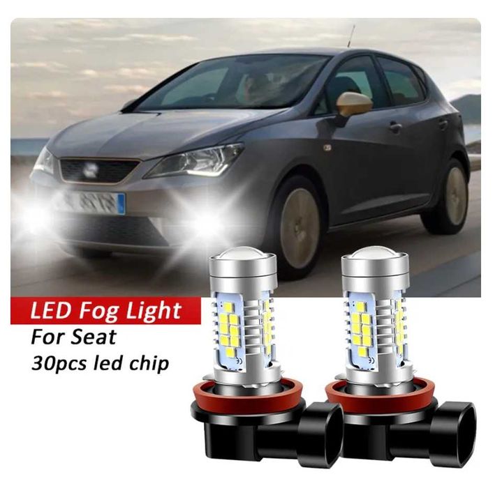 Lampadas de nevoeiro led para Seat Ibiza, Leon, etc - Novo