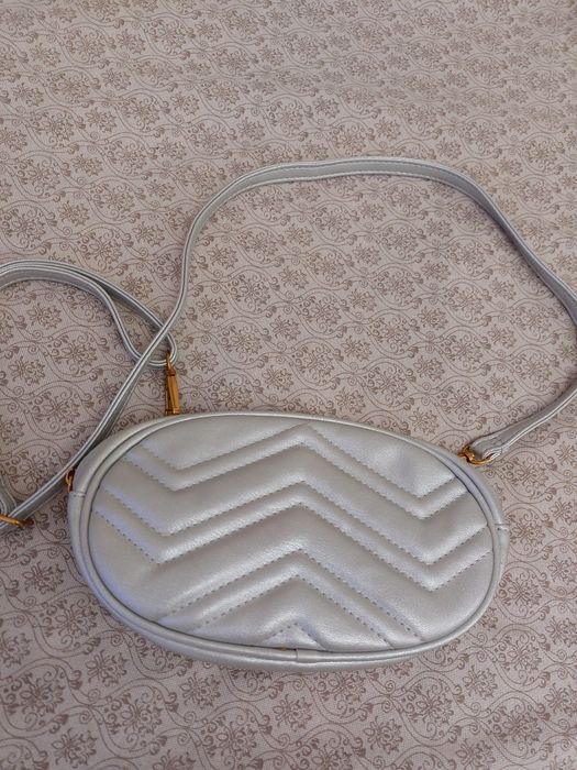 Сумочка сіра,екошкіра