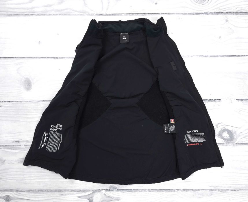 SKIGO Primaloft BCT Wool Merino Męska Kamizelka Czarna Rozpinana M