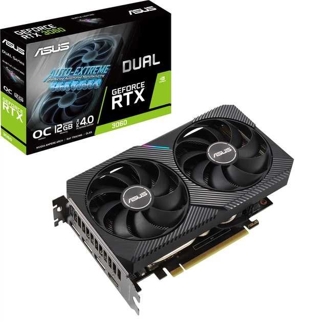 RTX 3060 12GB ASUS DUAL / идеал / коробка / не майнилась