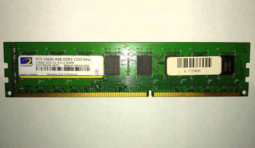Оперативна пам'ять TwinMOS DDR3 4GB 1333MHz