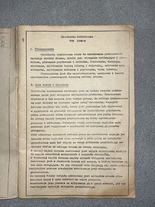 Obrabiarka drewna DYMB-8 REMA