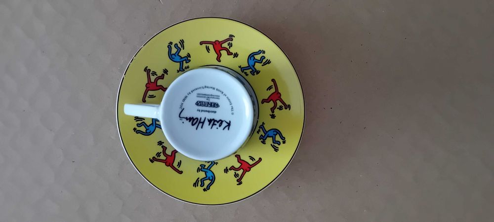 Chávena com pires Pop Art original by Keith Haring