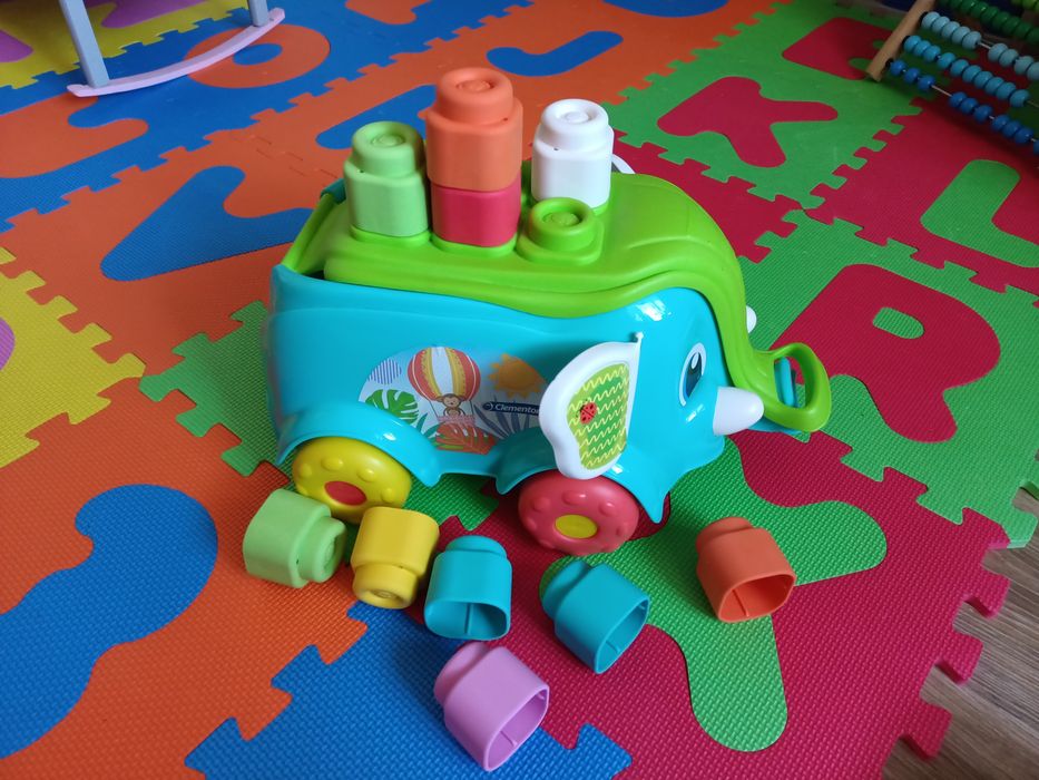 Clementoni soft clemmy słonik z klockami
