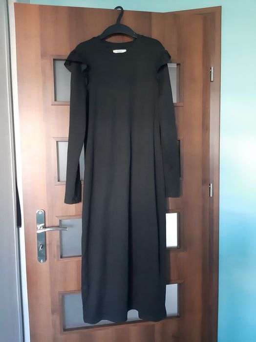 Szara długa sukienka Reserved Gray szara long na co dzień elegancka