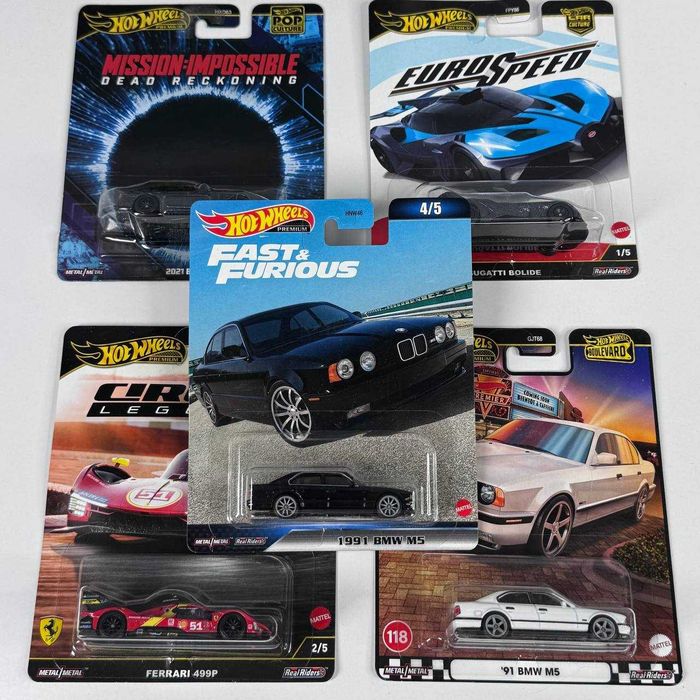 Машинка Premium Hot Wheels 1991 BMW M5 Форсаж Хот вілс Порш БМВ