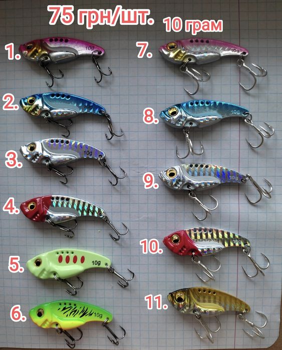 VIB. Цикада. Блешня. Воблер. Приманки.