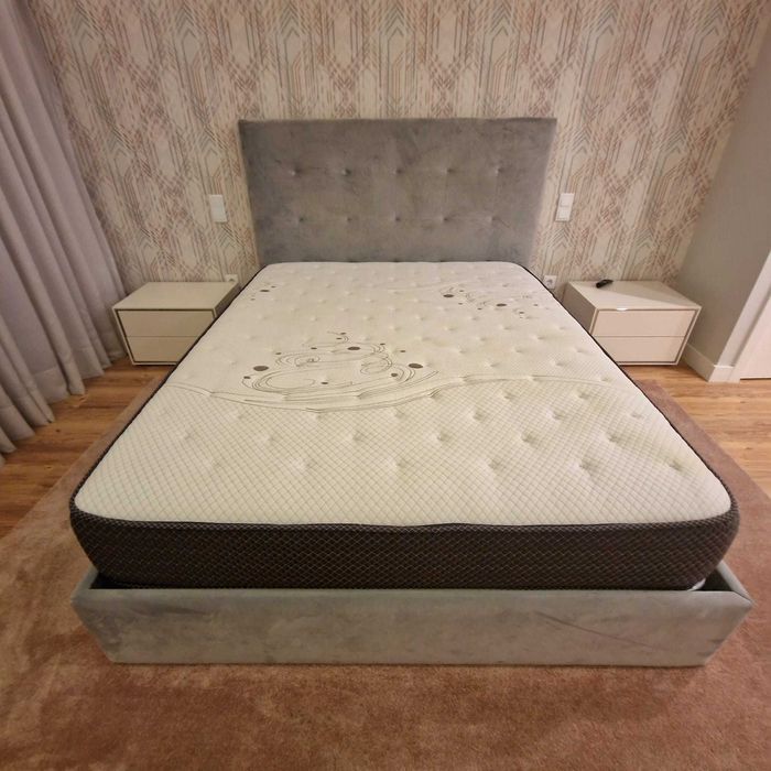 Camas de Casal Estofadas de Luxo 199€ Disp. em Várias Cores! 190x140m!