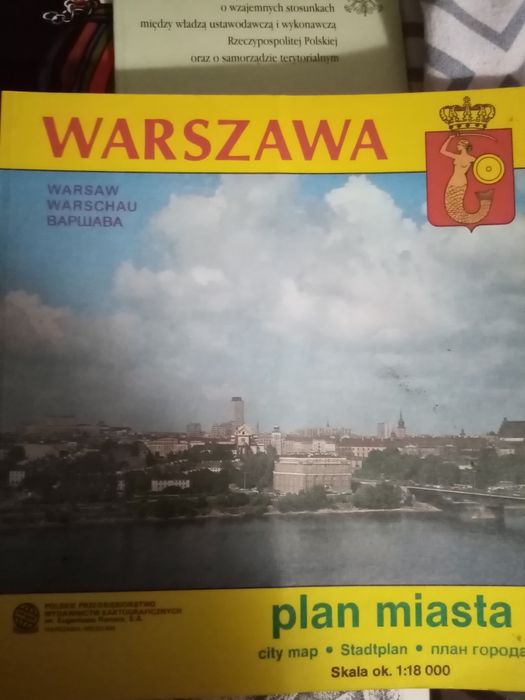 Stary.Plan miasta Warszawy z 1992r