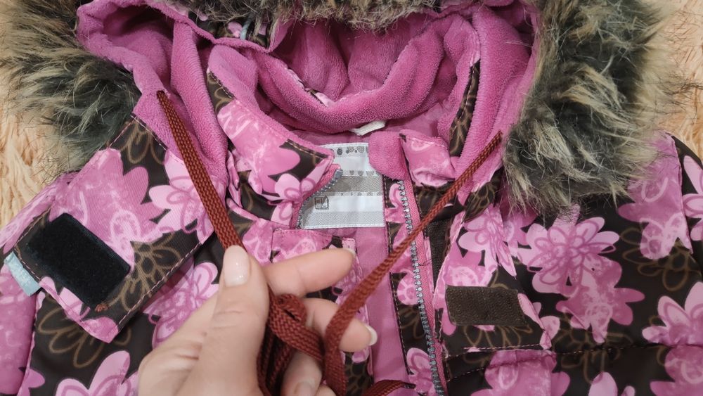 Куртка зима 116, 122, термо, пальто Lenne