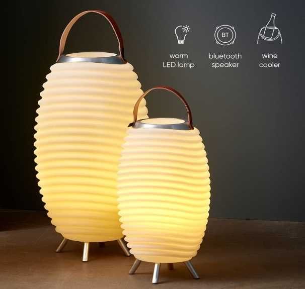 Lampa LED do ogrodu, 3 w 1, głośnik Bluetooth i chłodziarka do napojów