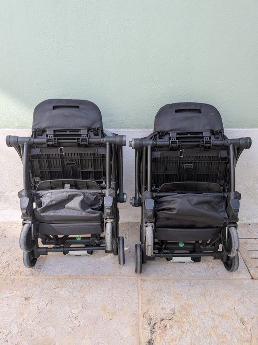 2 Carrinhos de Bebé Bumprider Connect2 (2022) -  Muito Bom Estado - Completos - Compatíveis com Cabine de Avião