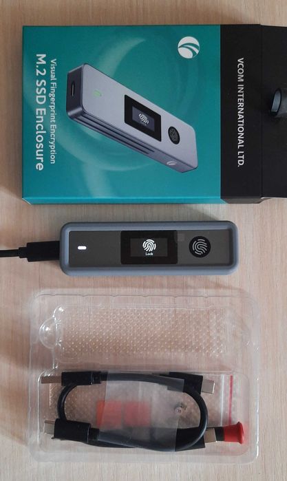 Новий швидкісний карман NVMe/SATA з відбитком пальця + SSD Samsung PM961 128GB M.2 NVMe (Комплект)
