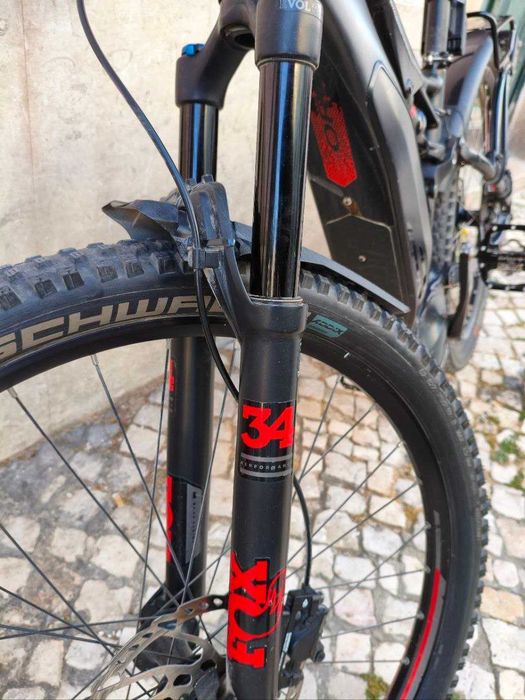 E-Bike Orbea Wild FS 30 (Tamanho M) - Transmissão Nova 10v + Bateria com excelente autonomia