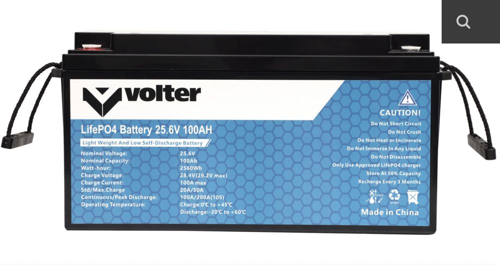 ДБЖ VOLTER 1500W + АКБ VOLTER LiFePo4 24v 100Ah