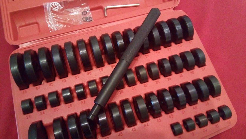 Kit 51 Peças para retirar / colocar rolamentos Bucha De Rolamento