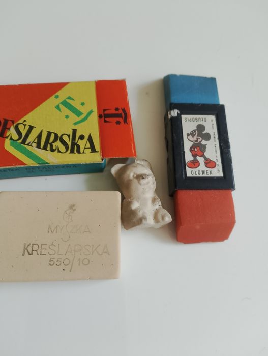 Kredki i gumki PRL