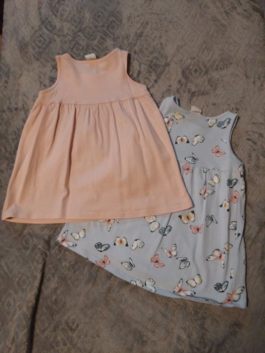 Sukienki letnie 2szt. Rozm. 74 H&M