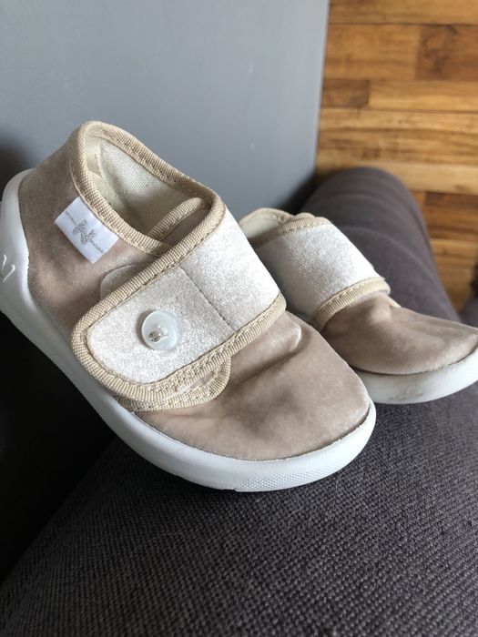 Сліпони капці кросівки Natur  широка нога текстиль бежеві