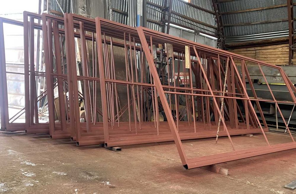 Каркас відкатної брами, Зварені ворота, Каркас з фурнітурою на 500 кг