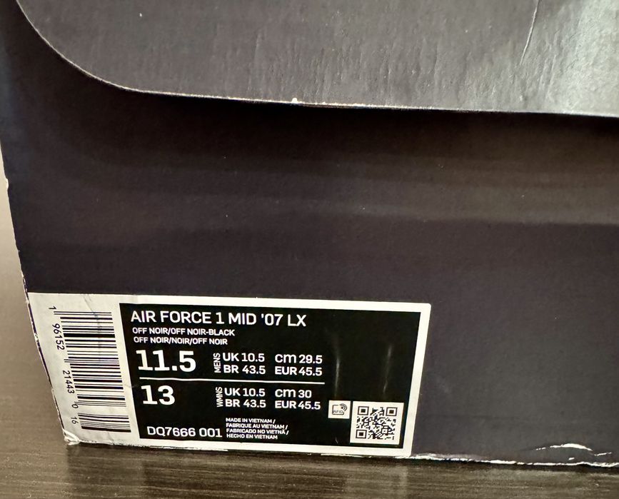 Кросівки Nike Air Force 1 Mid '07 '(DQ7666-001) ОРИГІНАЛ.