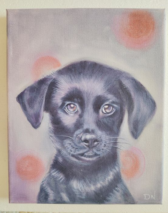 Artes, pintura a óleo Pets.