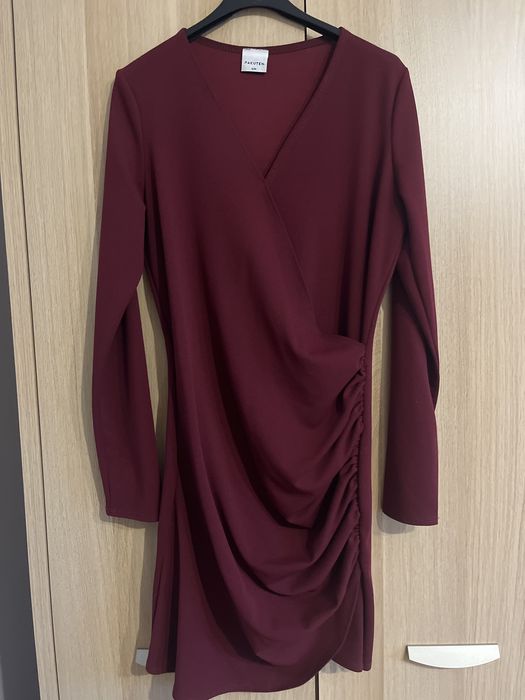 Sukienka mini bordowa