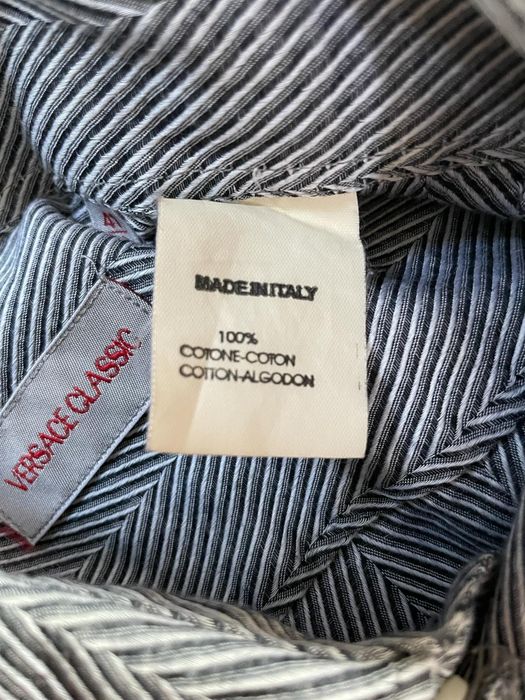 Męska szara koszula Versace