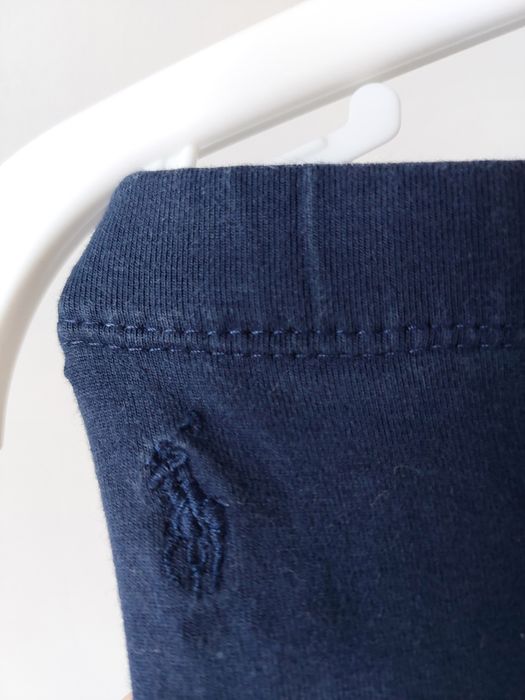 Legginsy granatowe 68 74 kokardki Ralph