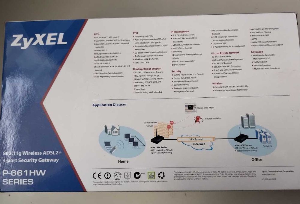Router ZyXEL P-661HW WIRELESS